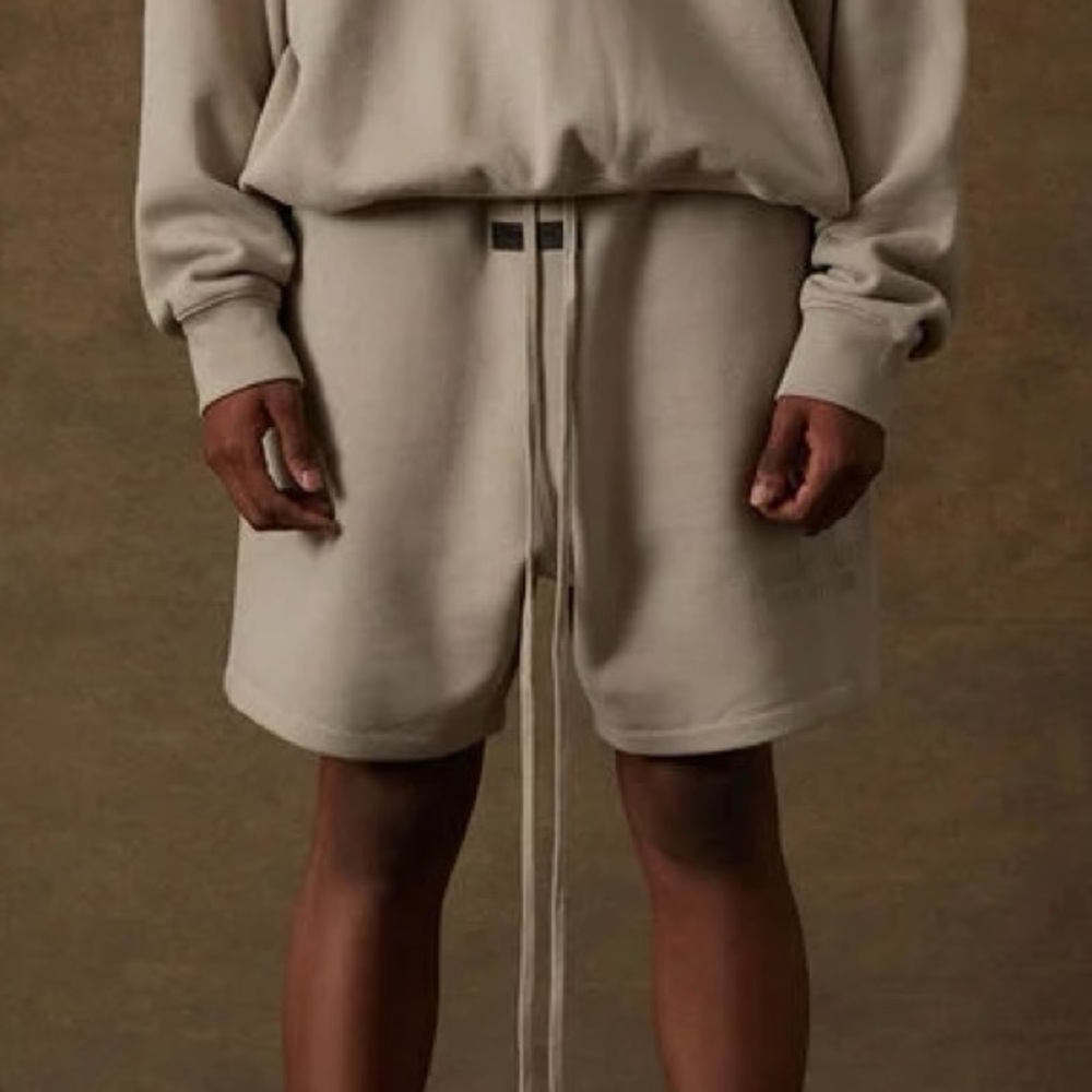 BRAND NEW ESSENTIALS FEAR OF GOD Smoke Relaxed Sweat Shorts